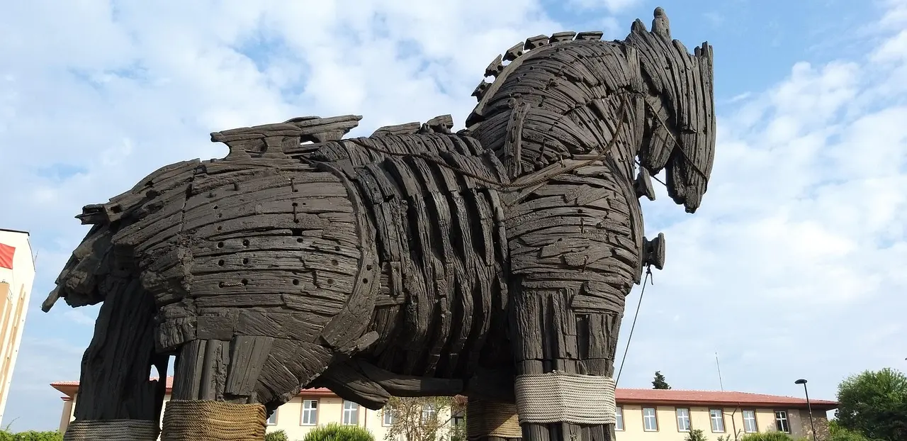 Réplica do Cavalo de Troia em Çanakkale