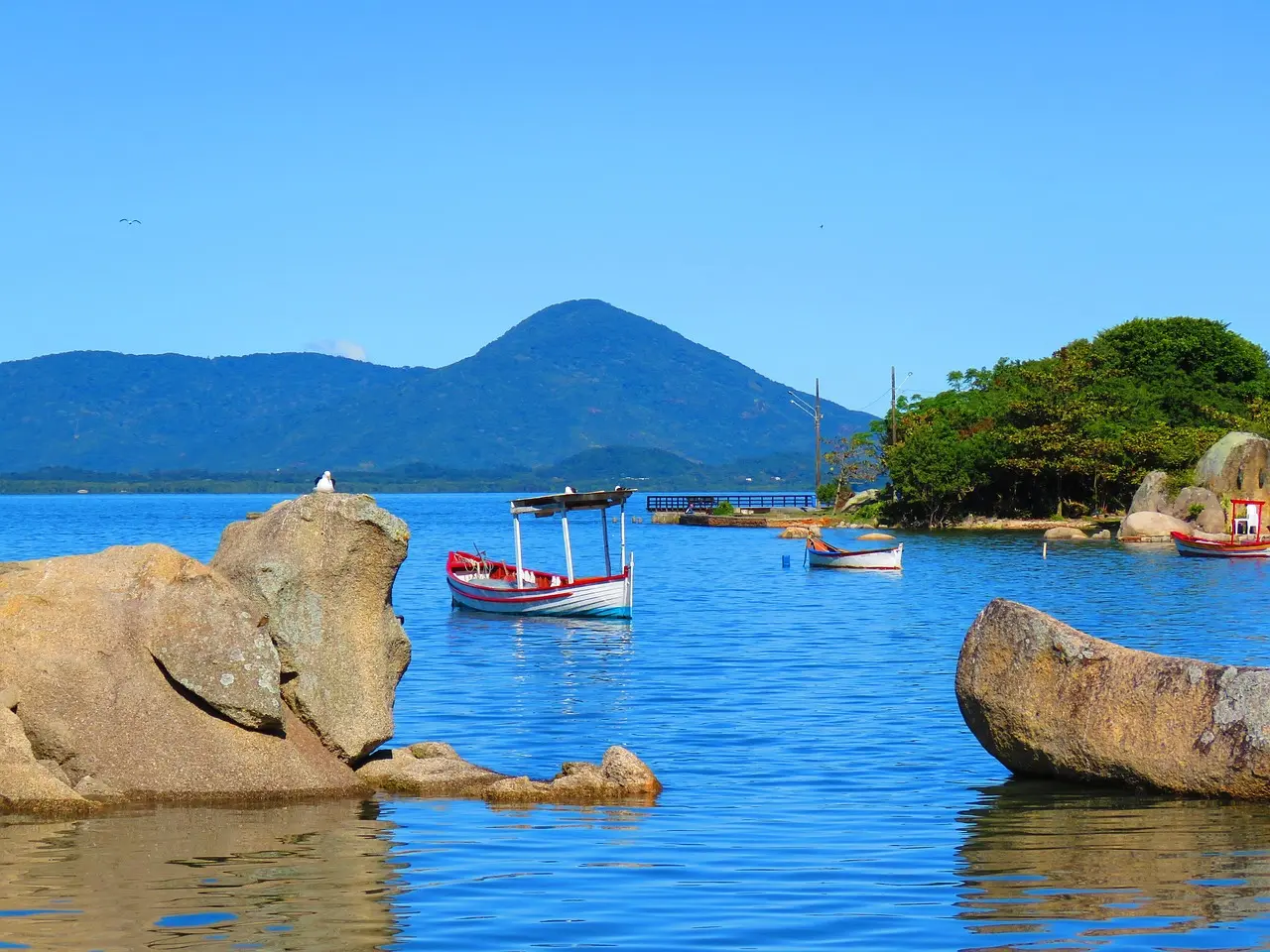 Família aproveitando um dia tranquilo na Praia dos Ingleses, Florianópolis